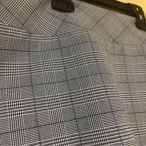 Plaid Skirt in Blue and White